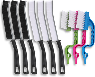 Kit 9 Pzas Cepillos Limpieza Hendiduras Baño Cocina