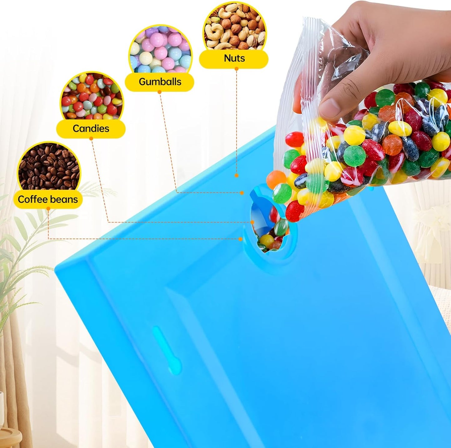 Dispensador dulces colgar en pared práctico