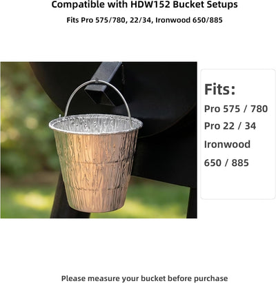 Forros cubo grasa Traeger aluminio reciclable 450°F