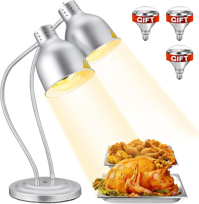 Lámpara de calor para alimentos con 3 bombillas 500 W