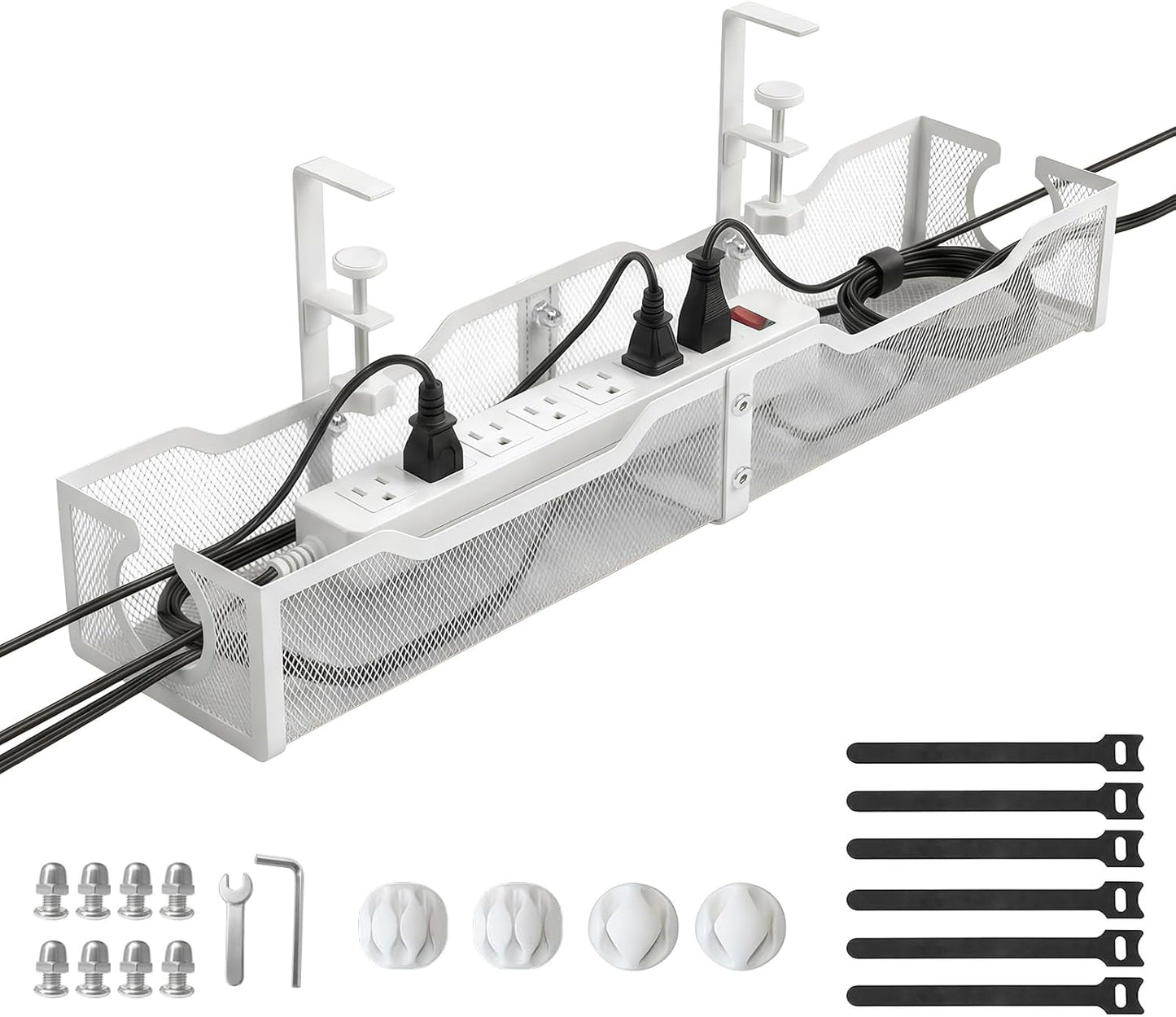 Bandeja organizadora cables 25.2pulg sin taladro