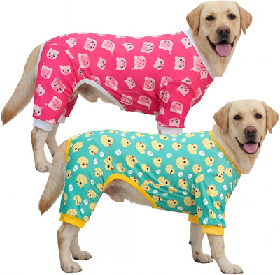 Pijama perros mediano grande elástico 4XL estampado pato