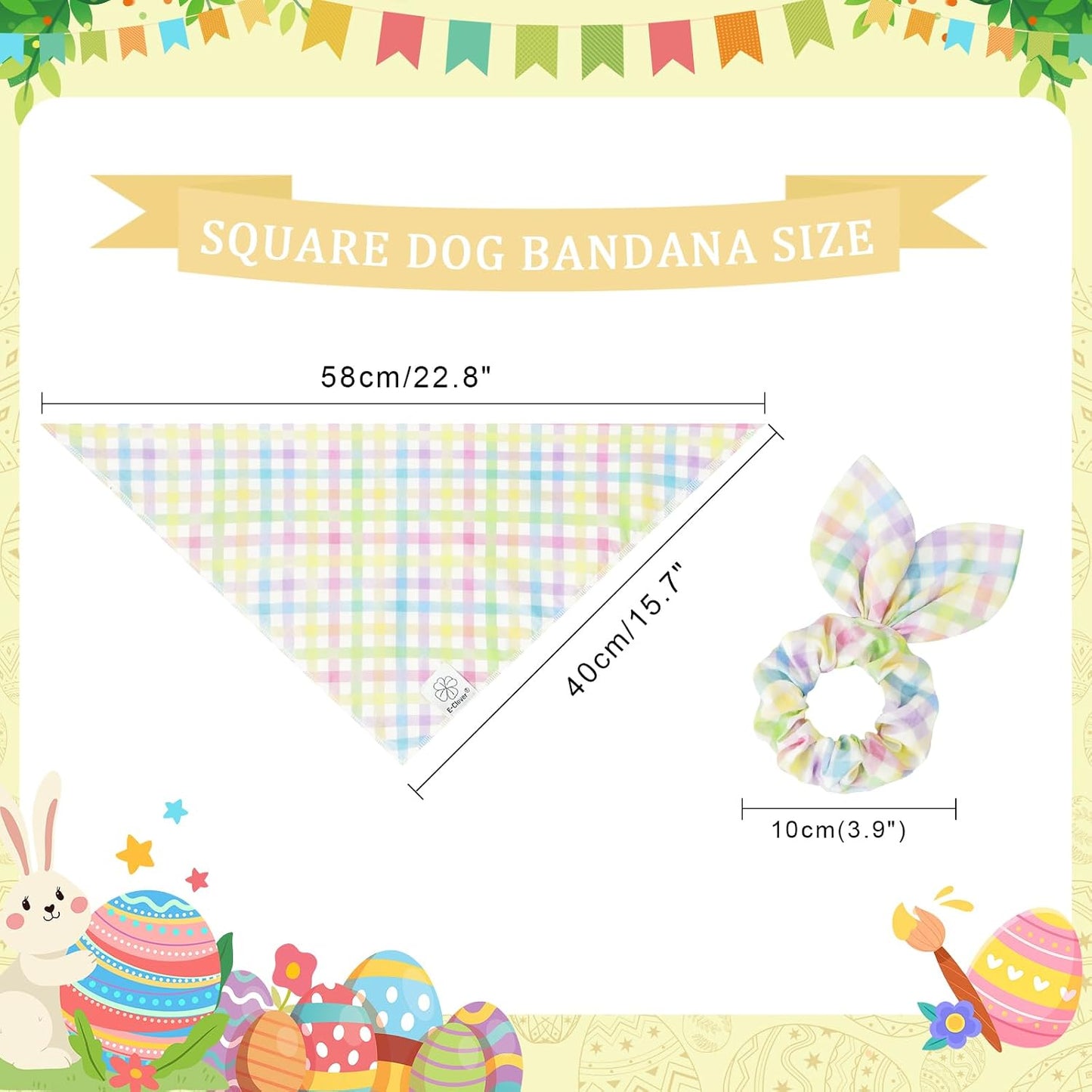 Pañuelos primavera perros y coleteros a juego coloridos