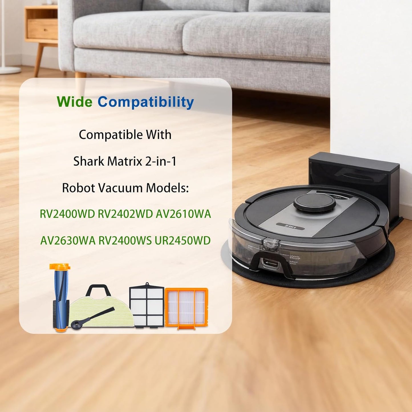 Repuesto piezas robot aspirador Shark 2en1 set 8
