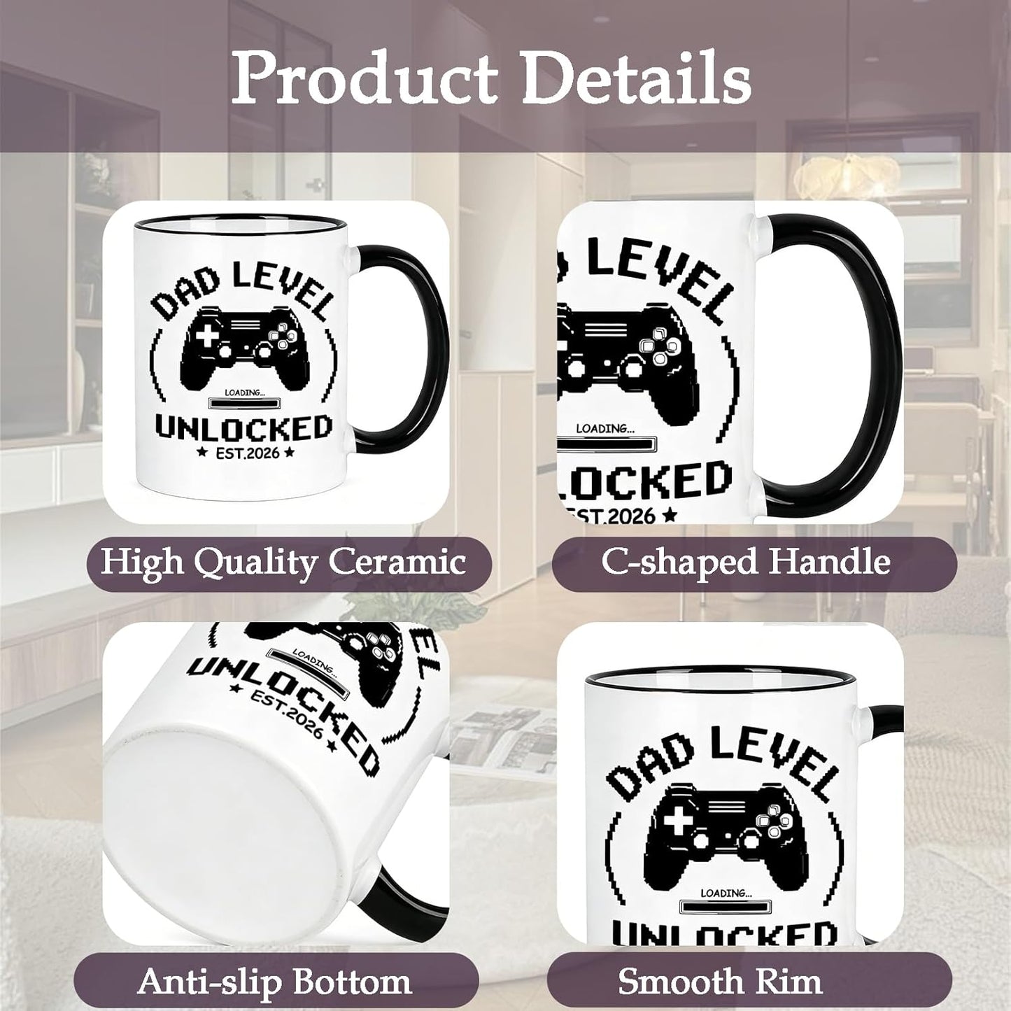 Regalos para papá nuevo, taza desbloqueada, día del padre