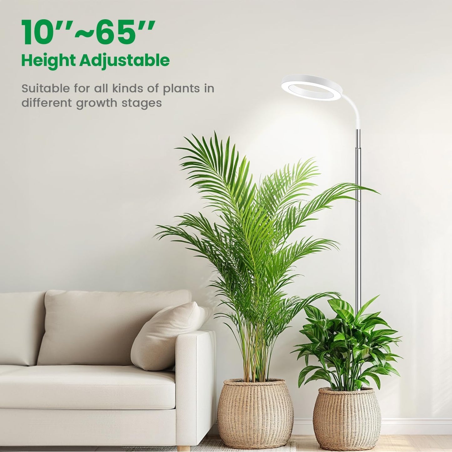 Luz para plantas interior 80 LED espectro completo
