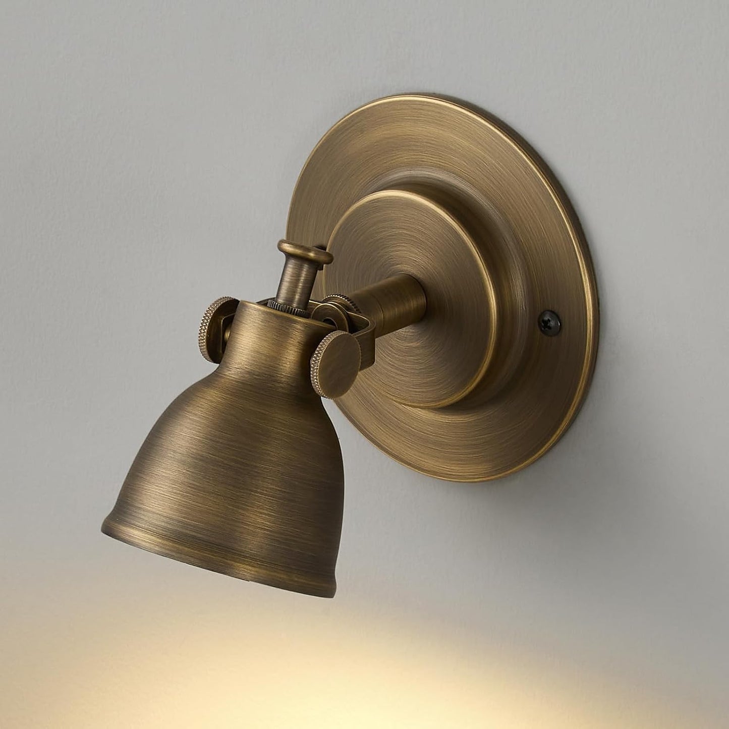 Aplique pared vintage bronce campana baño dormitorio