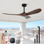 Ventilador techo exterior 52pulg madera control remoto Alexa