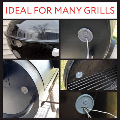 Ojal sonda silicona parrilla sello puerto termometro Weber
