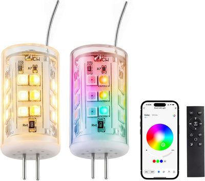 Bombilla LED G4 Bi-Pin 12V RGB CW para luces exteriores