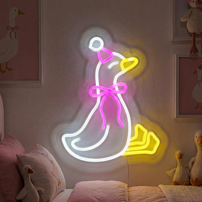 Letrero neón LED con USB lazo rosa para decorar