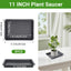 3 Pack Bandeja Plantas Rectangular Negra 11pulg Resistente