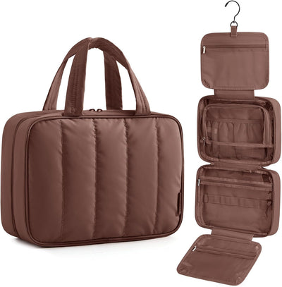 Neceser colgante organizador cosméticos impermeable Marrón café