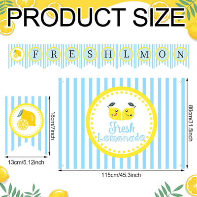 Kit decoración soporte limonada 43 piezas 45 x 31 pulgadas