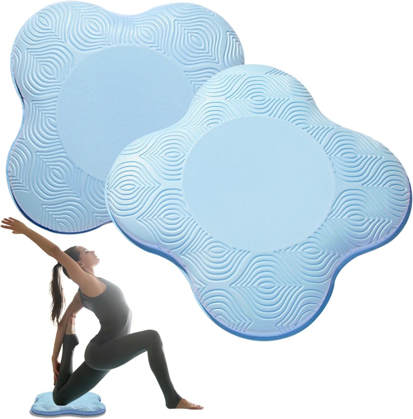 2 Pzas Almohadillas Rodilla Yoga Espuma Gruesa