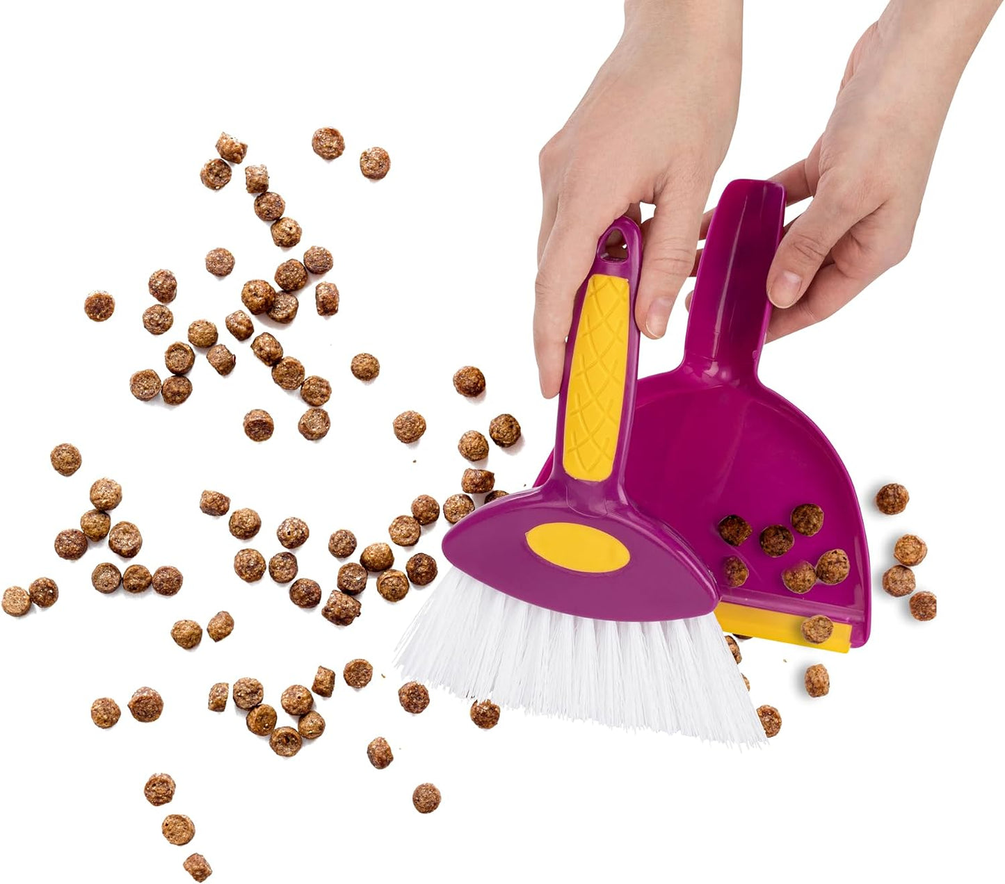 Juego mini batidor y recogedor a presión