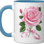 Taza Cerámica Rosa Pintura Florecimiento Nacimiento