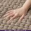 Alfombras baño 24x36pulg antideslizantes absorbentes beige