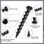 100 Anclajes Pared Yeso Acero Aleado 1/4x1-1/2pulg
