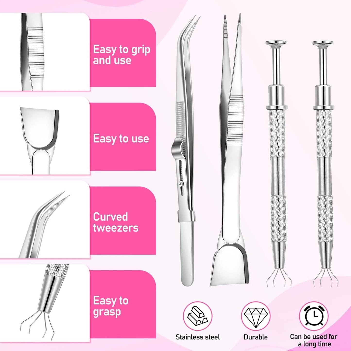 Herramientas de chispas para decorar pasteles y cupcakes con 4 garras