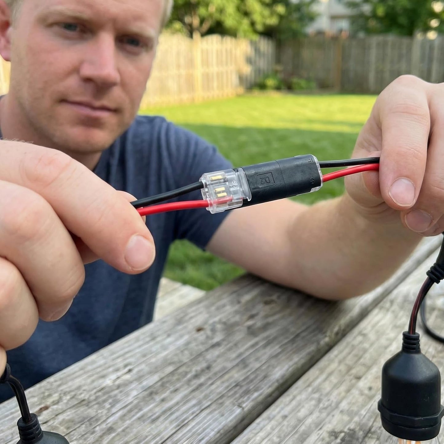 60 Conectores Rapidos Cable Negro 18-22 AWG