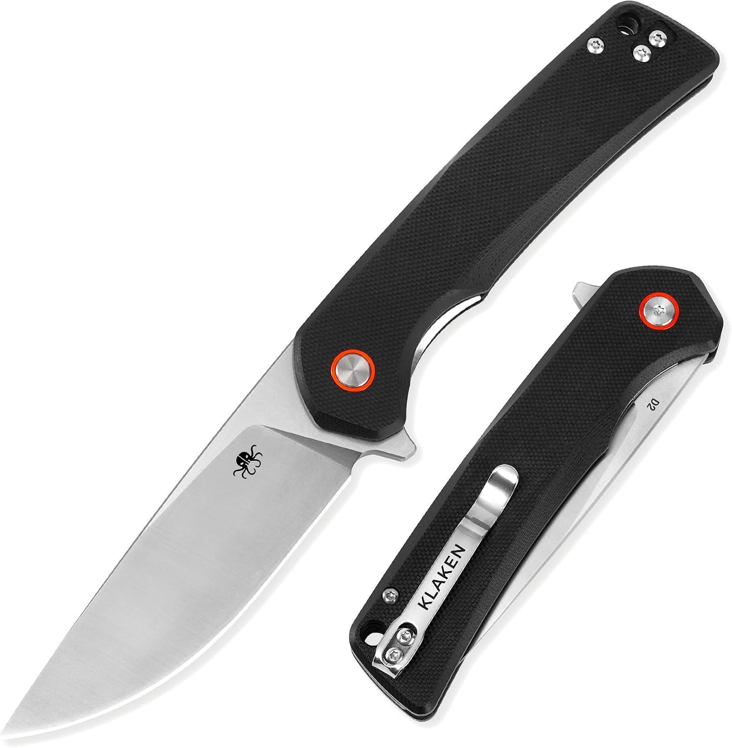 Cuchillo plegable D2 3.54pulg mango G10 EDC