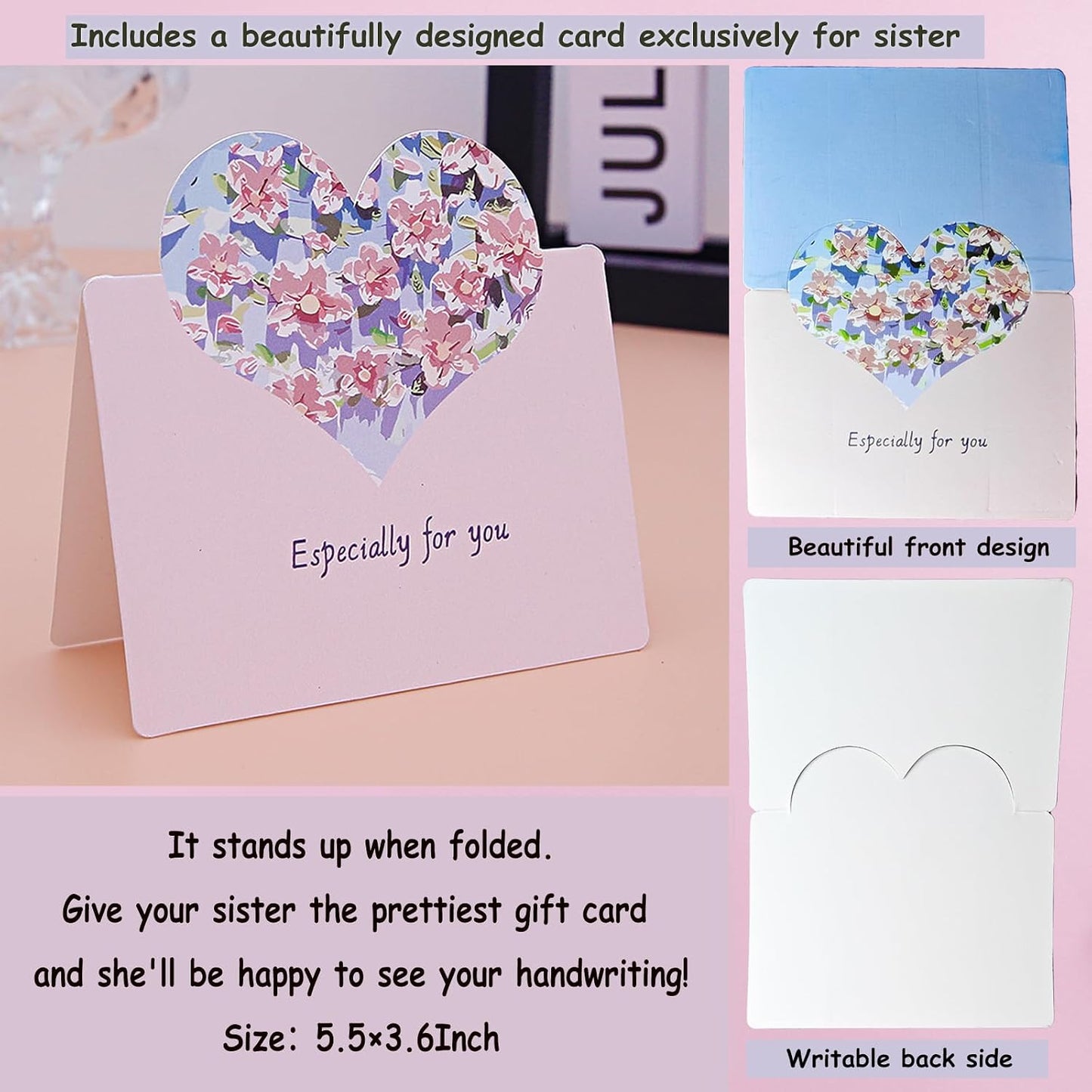 Atrapasoles de mariposa cristal para hermana regalo