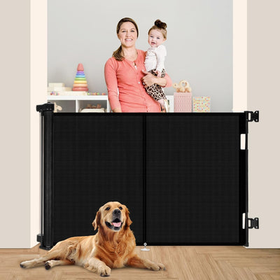 Puerta retráctil para bebés y perros 50x42pulg tira reforzada