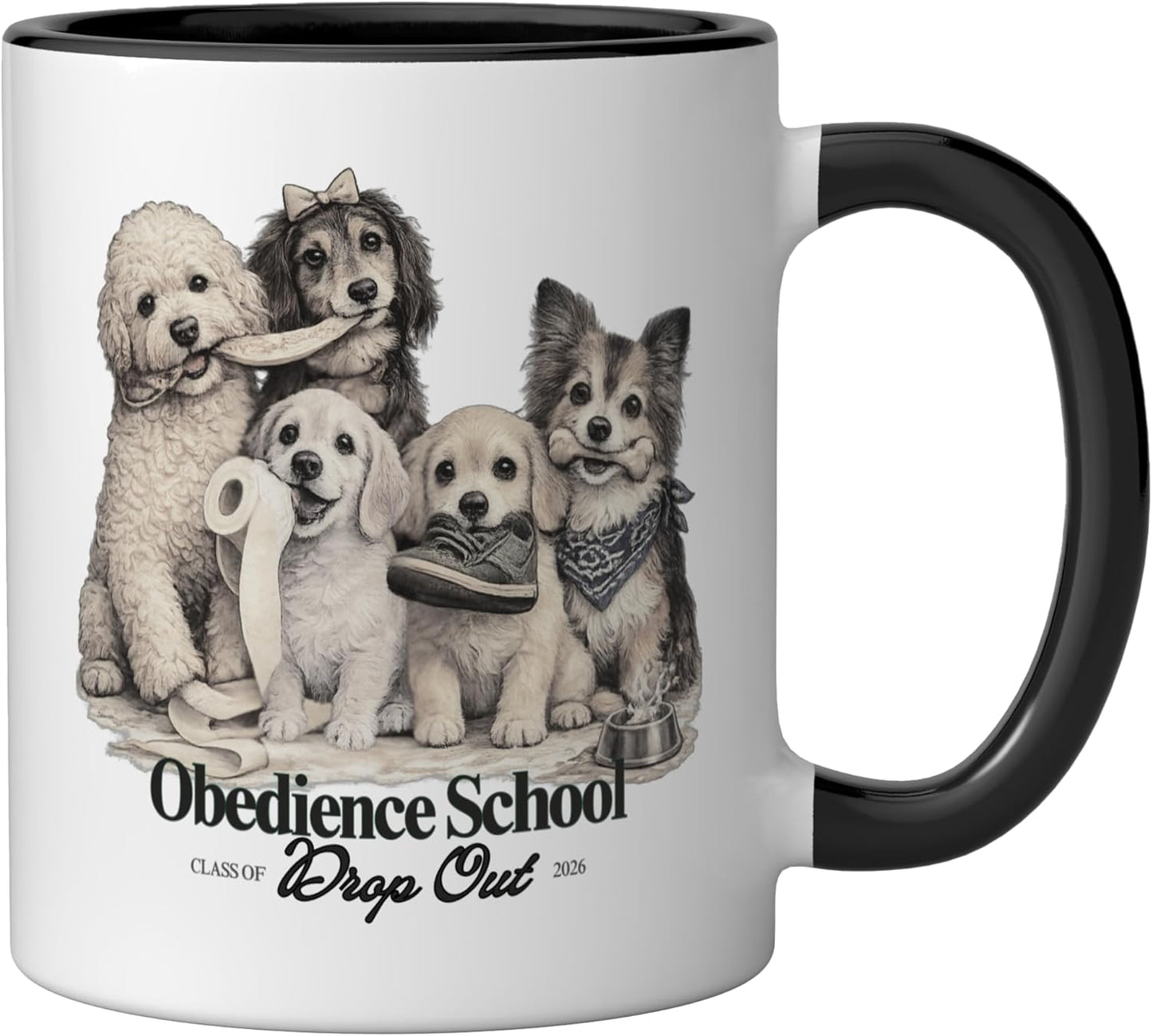 Taza Cerámica Clase 2026 Negro/Blanco