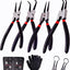 Set 4 Alicates Anillo Presión 7pulg Acero Automotriz