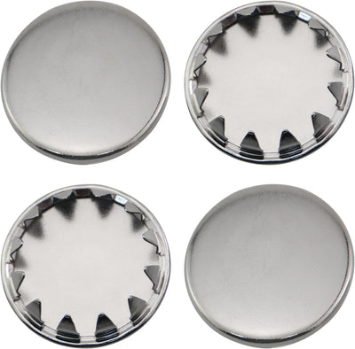 Tapones tubo redondo metal plateado para caja eléctrica