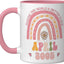 Taza Cerámica Cumpleaños Rosa/Blanco