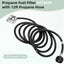 Filtro propano 12pulg adaptador QCC1 tipo 1 CSA Mr Buddy