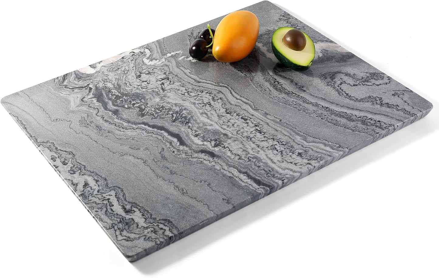 Tabla de cortar大理石 para cocina 16x12 pulgadas grande rectangular para queso y pastelería