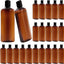 24 Botellas Plástico 10oz Tapa Disco Recargables Viaje Marrón