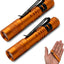 2 Linternas LED IPX4 3.55pulg Clip Extraíble Naranja