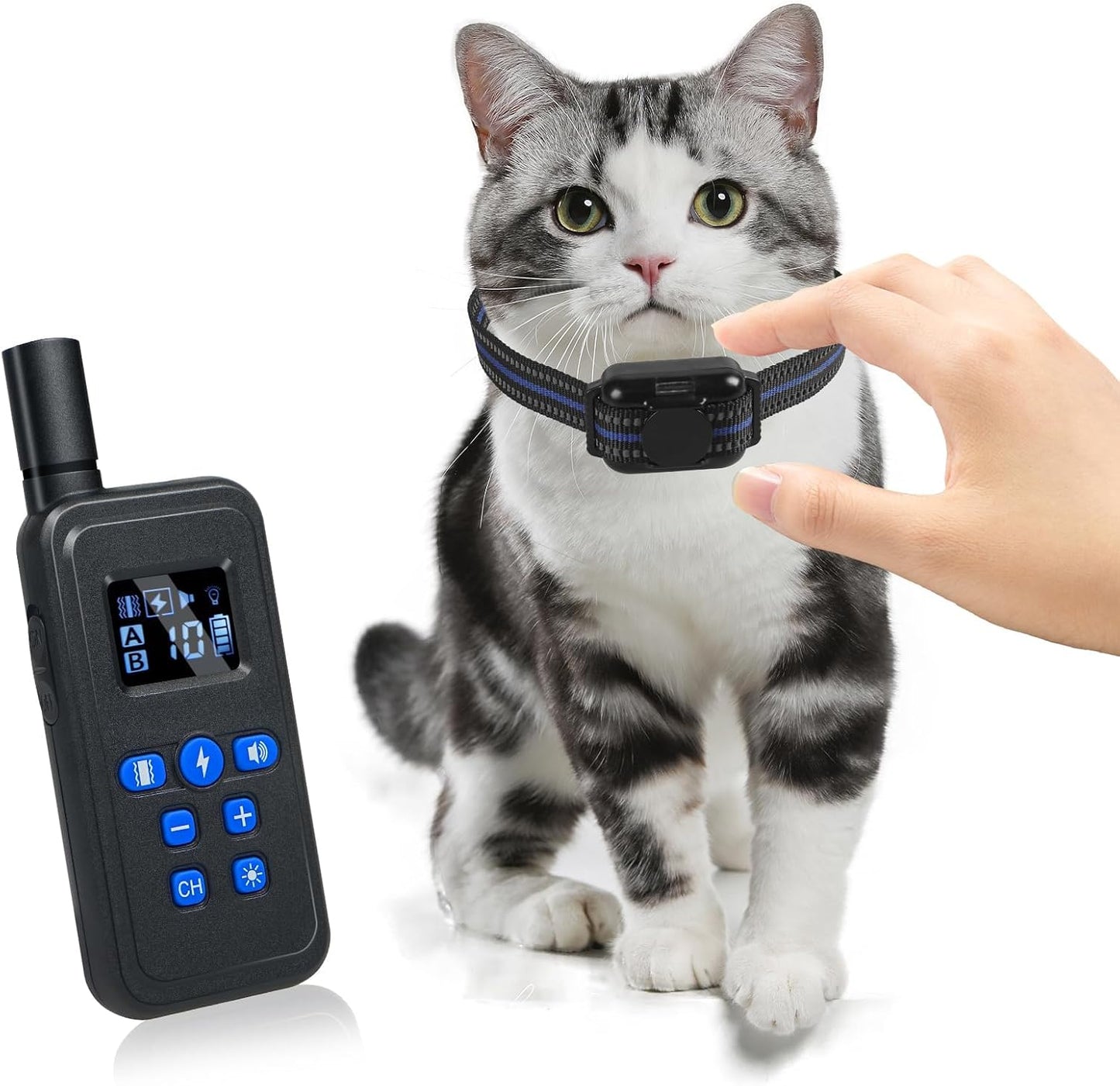 Collar choque gato con control remoto 2000pies 3 modos