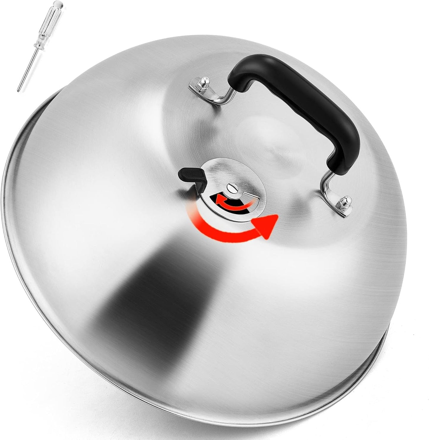 Cúpula queso acero inox 12pulg ventilación ajustable
