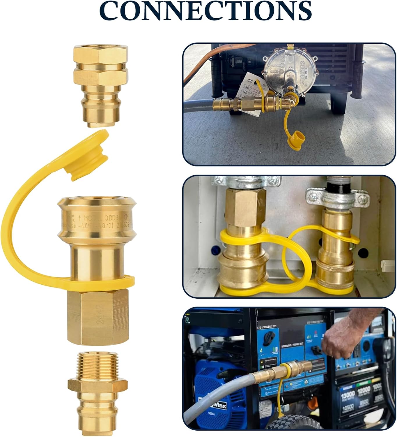 Accesorios manguera conexión rápida gas propano NG/LP