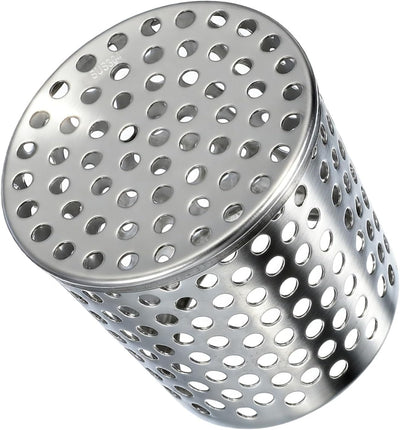 Protector canalón acero inox para tubos 2.4-3pulg colador drenaje