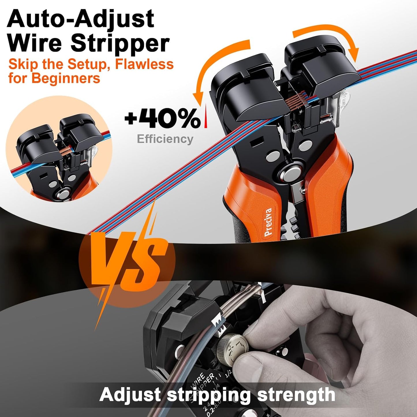 Pelacables y crimpadora 3en1 autoajustable 0.2-6mm²