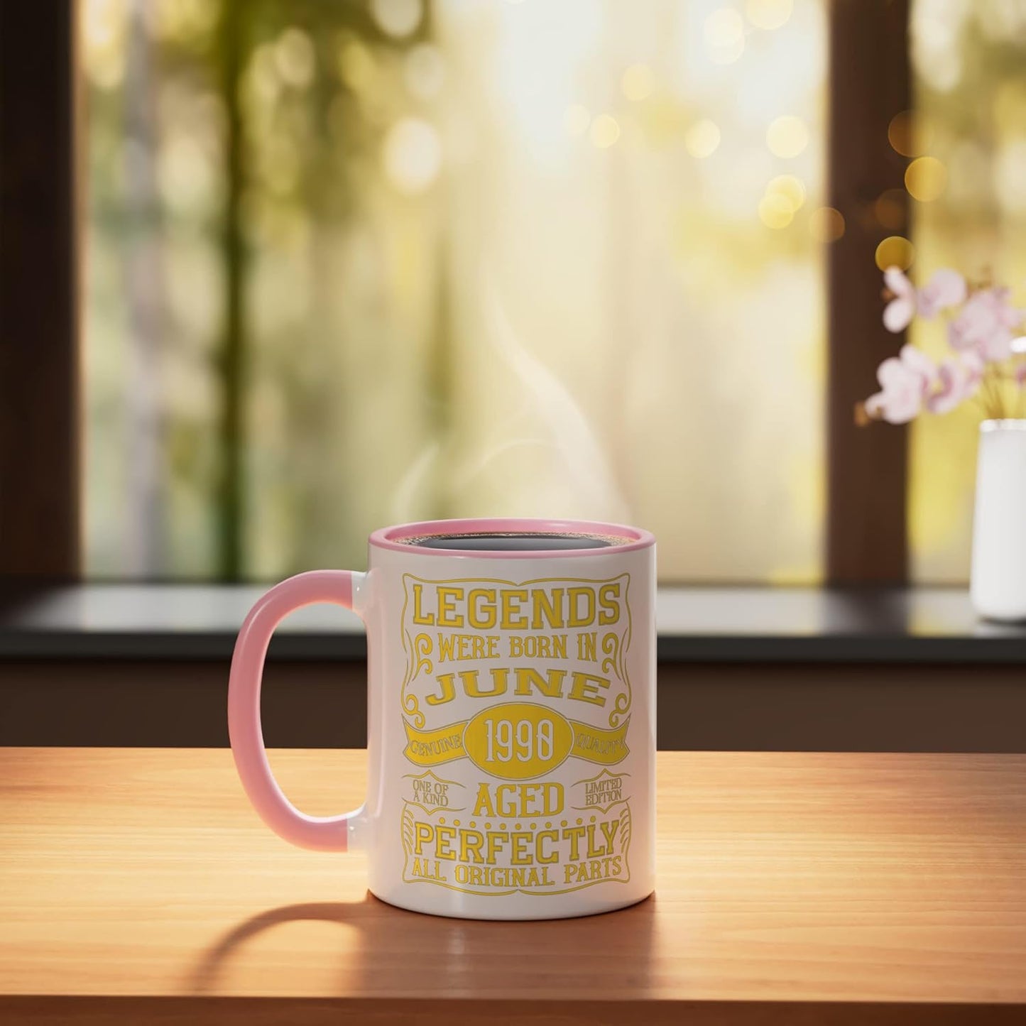 Taza Cerámica Cumpleaños 36th Pink/White
