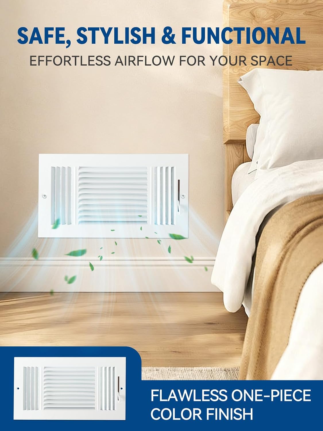 Set 2 Cubiertas Ventilación Aire Pared Techo 10x6pulg