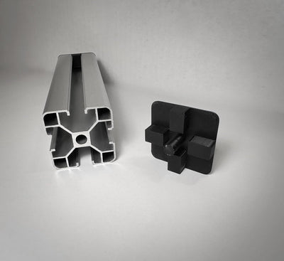 Tapas extremo perfil extrusión aluminio 4040 1.575x1.575pulg