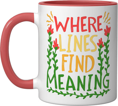 Taza Cerámica para Dibujar Roja y Blanca