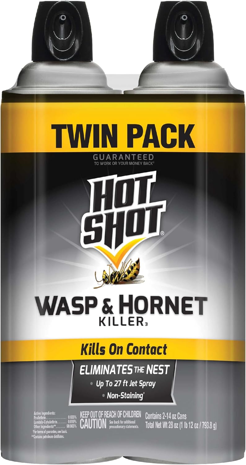 Spray asesino avispas 14oz 27pies paquete 2