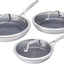 Set 6 Sartenes Cerámica Acero Inox Doble Rendimiento
