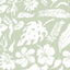 Papel tapiz verde claro botánico floral autoadhesivo 17.7x78.8