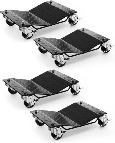 Carro ruedas automóvil 6000lbs con frenos set 4 pzas