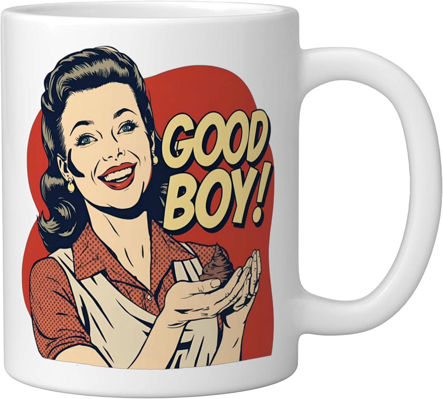 Taza Cerámica Vintage para Amantes de Perros Blanco